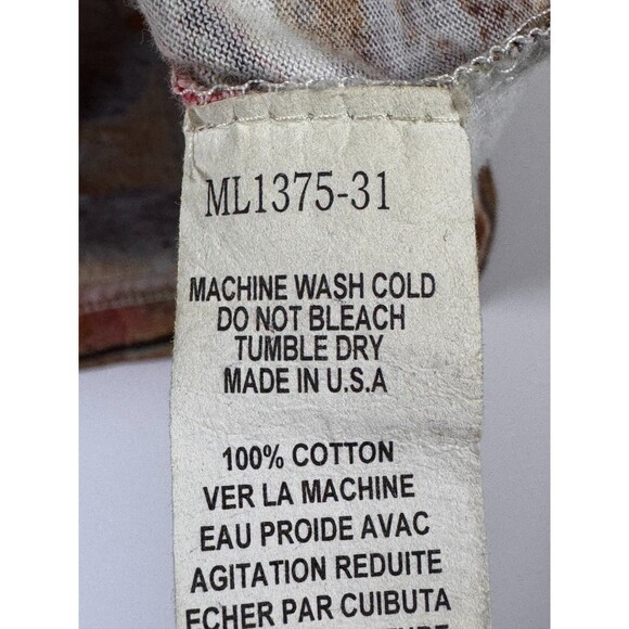 Vintage Michael Lau Top Womens Small Cotton Art Print City Scene Made in USA - Picture 11 of 11